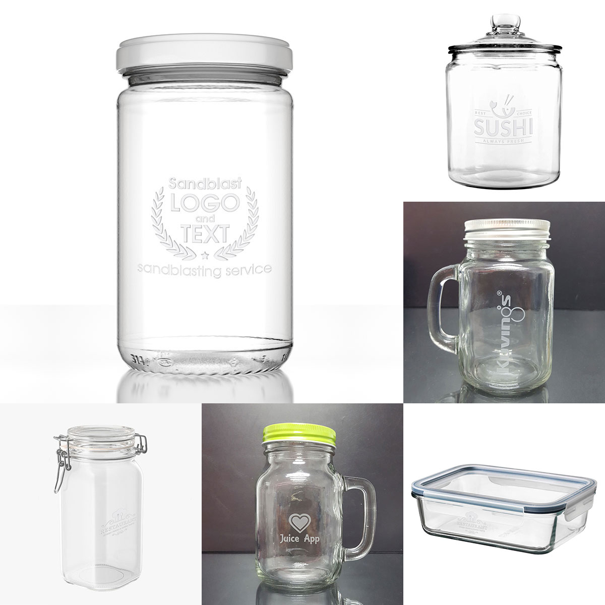 Sandblasting Service on glasswares